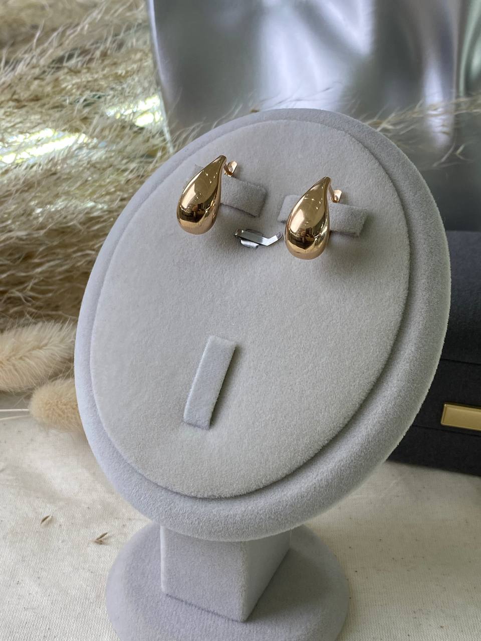 Серьги из красного золота  585 пробы 